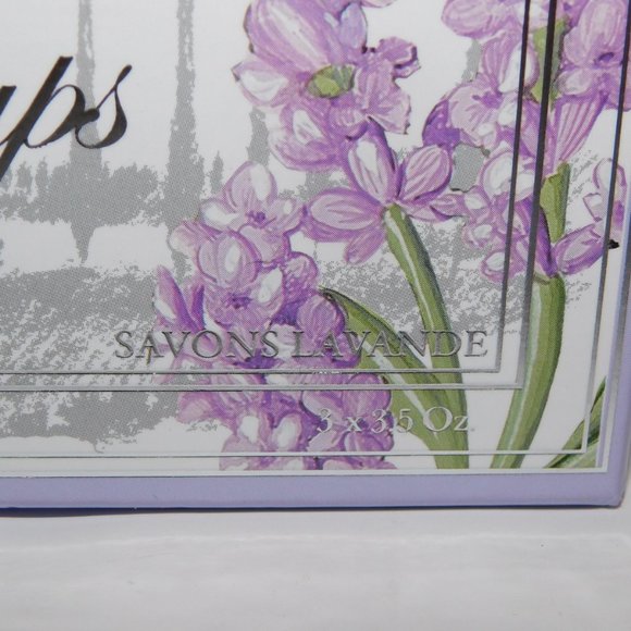 3 Cascia All'olmo fine Italian Lavender Soaps NEW - Picture 3 of 7